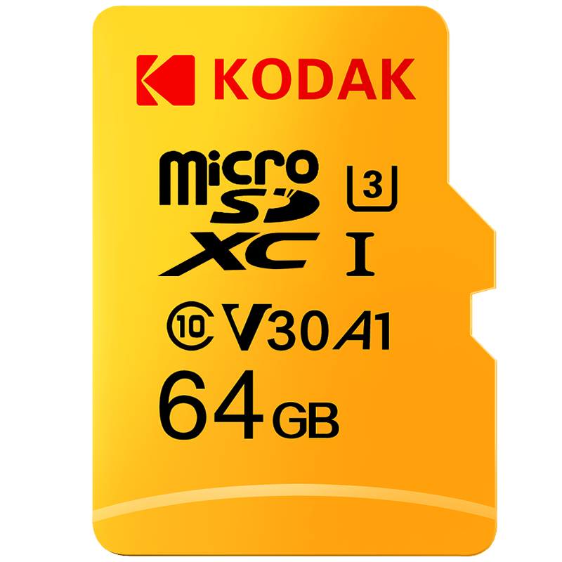 Kodak Micro SD ī ޸ ī Ŭ 10 64GB U3 4K  Cartao De Memoria ÷ ޸ TF ī C10
